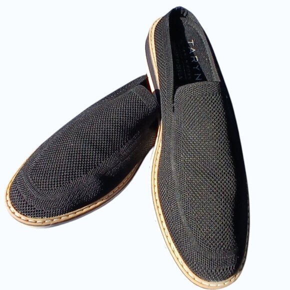 TARYN by Taryn Rose Black Woven Slip-Ons EUC - Picture 3 of 15